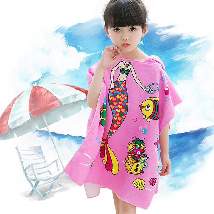 Children Beach Towel Hooded Cloak Kids Boy Girl Baby Bath Towel Absorbent Bathrobe Swim Clothes, Size: 60 x 120cm, Suitable for Height 1.2m or Less, HC1757A, HC1757B, HC1757C, HC1757D, HC1757E, HC1757F, HC1757G, HC1757H