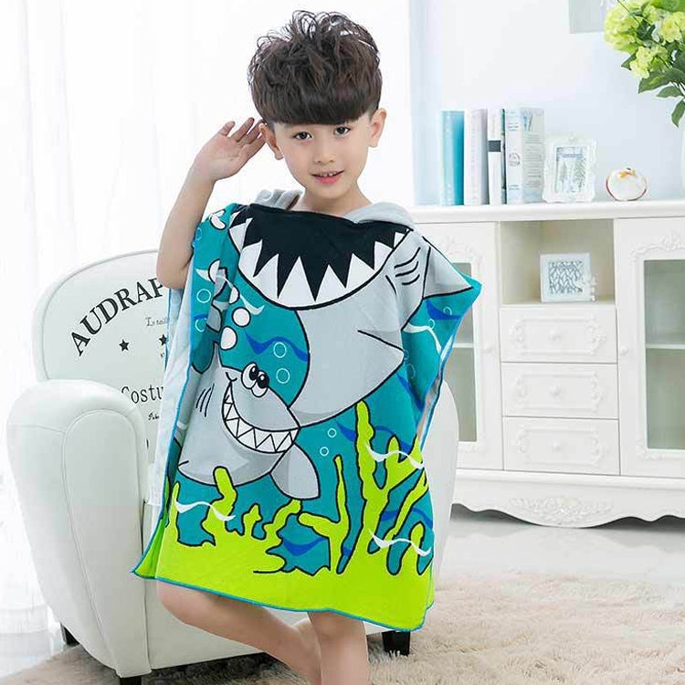 Children Beach Towel Hooded Cloak Kids Boy Girl Baby Bath Towel Absorbent Bathrobe Swim Clothes, Size: 60 x 120cm, Suitable for Height 1.2m or Less, HC1757A, HC1757B, HC1757C, HC1757D, HC1757E, HC1757F, HC1757G, HC1757H