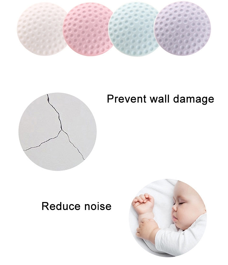 10 PCS Rubber Door Handle Mute Wall Pad Anti-collision Pad, Random Color Delivery, Size: 5 * 1cm, 1289991