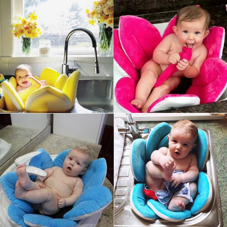 Foldable Bathtub Blooming Sink Lotus Flower Bath Mat Pad for Newborn Baby, Size: 80cm x 80cm x 5cm