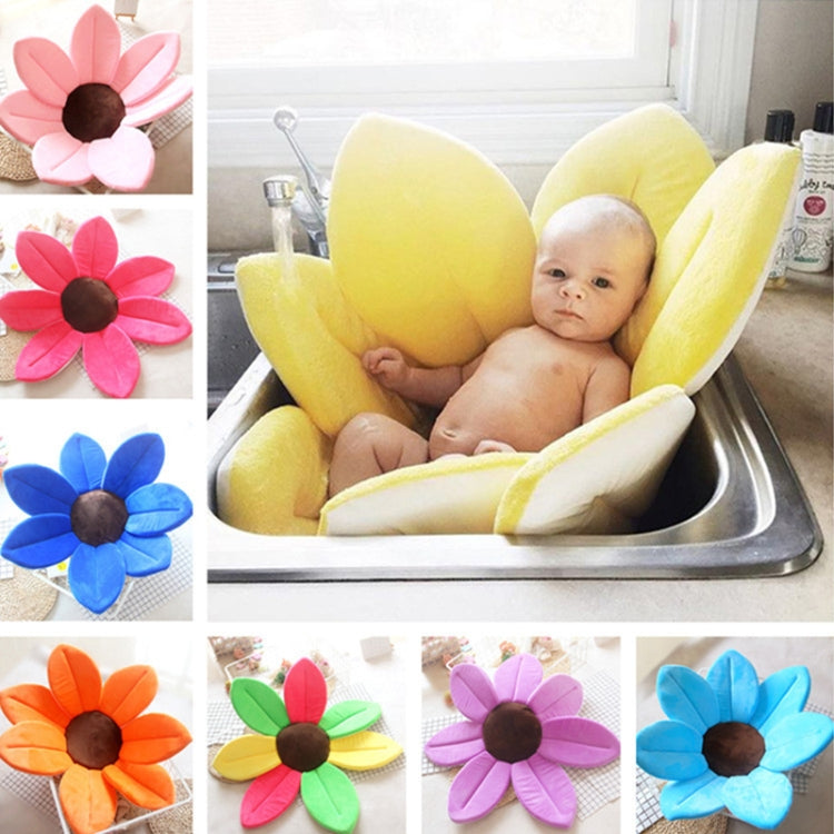 Foldable Bathtub Blooming Sink Lotus Flower Bath Mat Pad for Newborn Baby, Size: 80cm x 80cm x 5cm