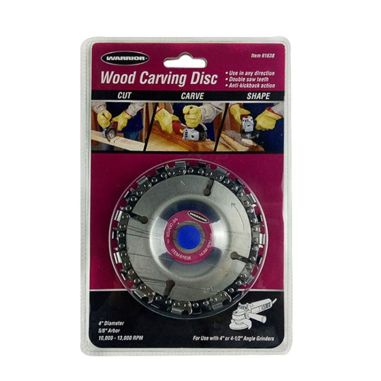 4 inch Disc Grinder and Chain 22 Tooth Fine Cut Chain for 100/115 Angle Grinder, 4 inch Disc Grinder