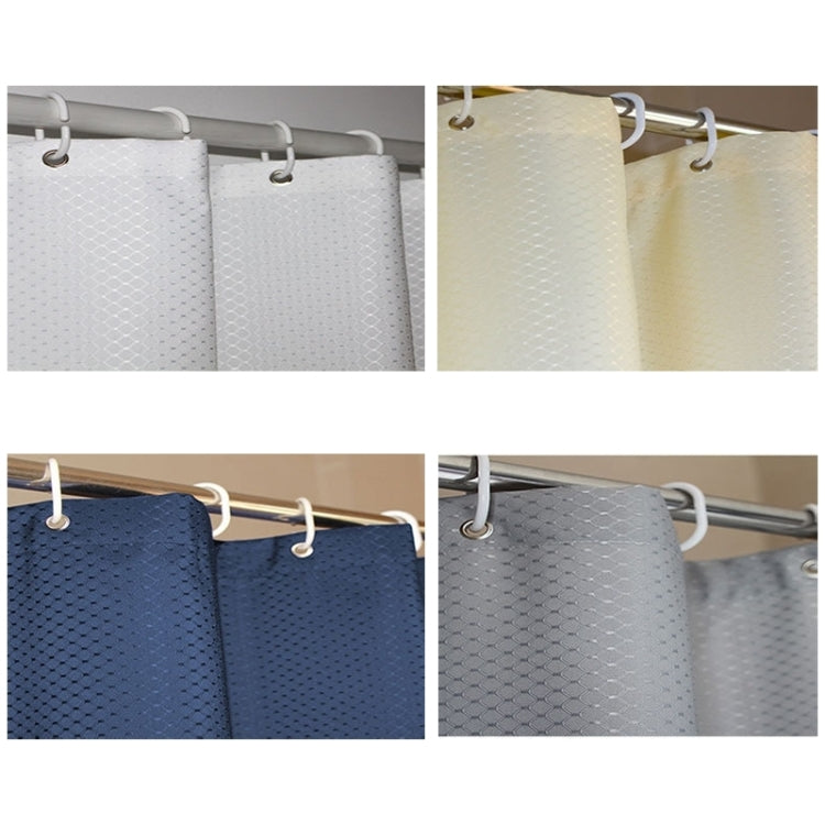 Thickening Waterproof And Mildew Curtain Honeycomb Texture Polyester Cloth Shower Curtain Bathroom Curtains,Size:200*240cm, Size:200*240cm
