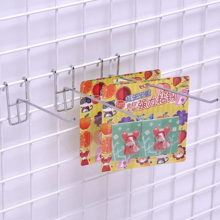 10pcs 3.5mm Supermarket Iron Grid Shelf Hook, Length: 5cm, 3.5mm 5cm
