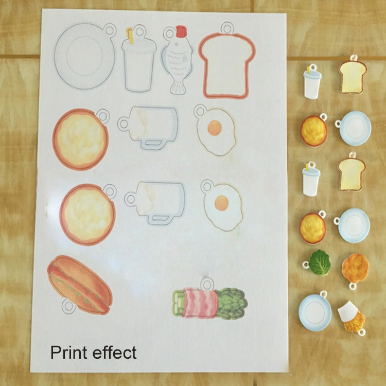 Print Heat Shrink Film DIY Epoxy Print Paper Rubber Stamp Material Print Paper, DIY Heat Shrink Film (Transparent)