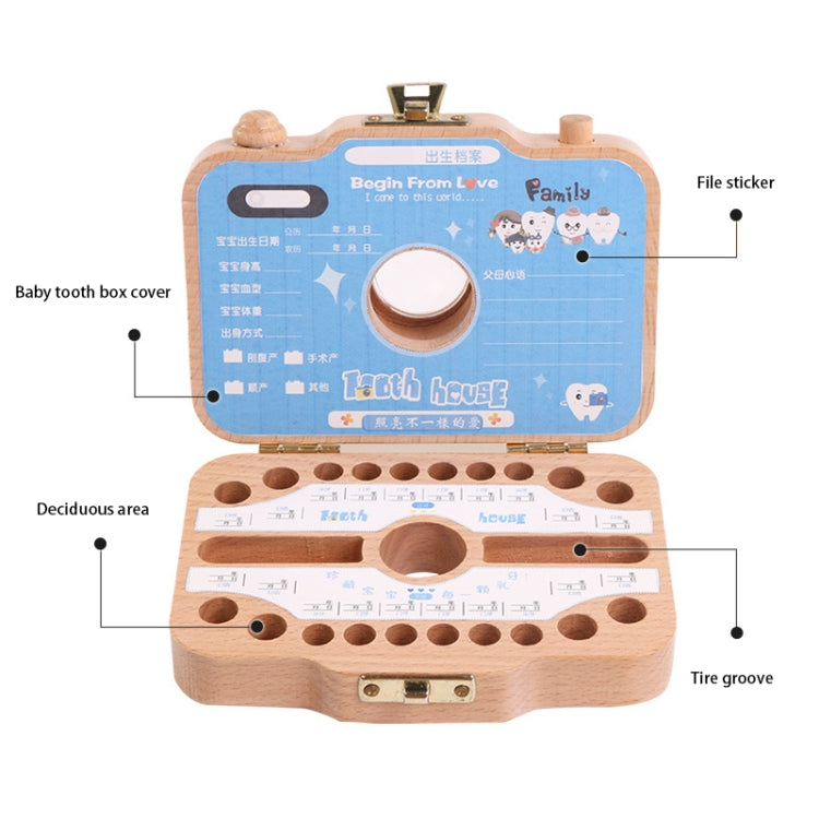 Creative Wooden Children Camera Deciduous Tooth Preservation Box Baby Teeth Tooth House Storage Box, HC2455A, HC2455B, HC2455C, HC2455D