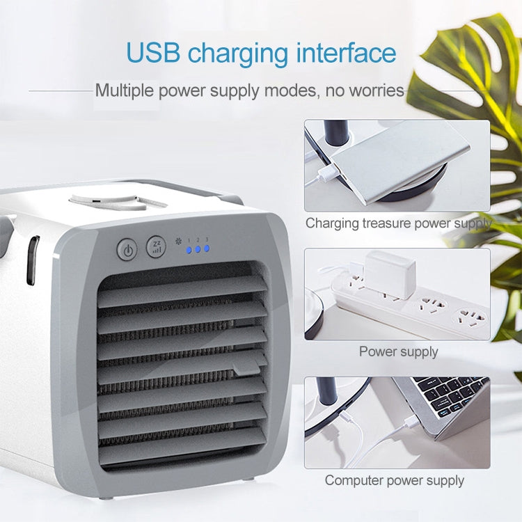 مروحة تبريد وتكييف هواء صغيرة محمولة للاستخدام المنزلي بمنفذ USB