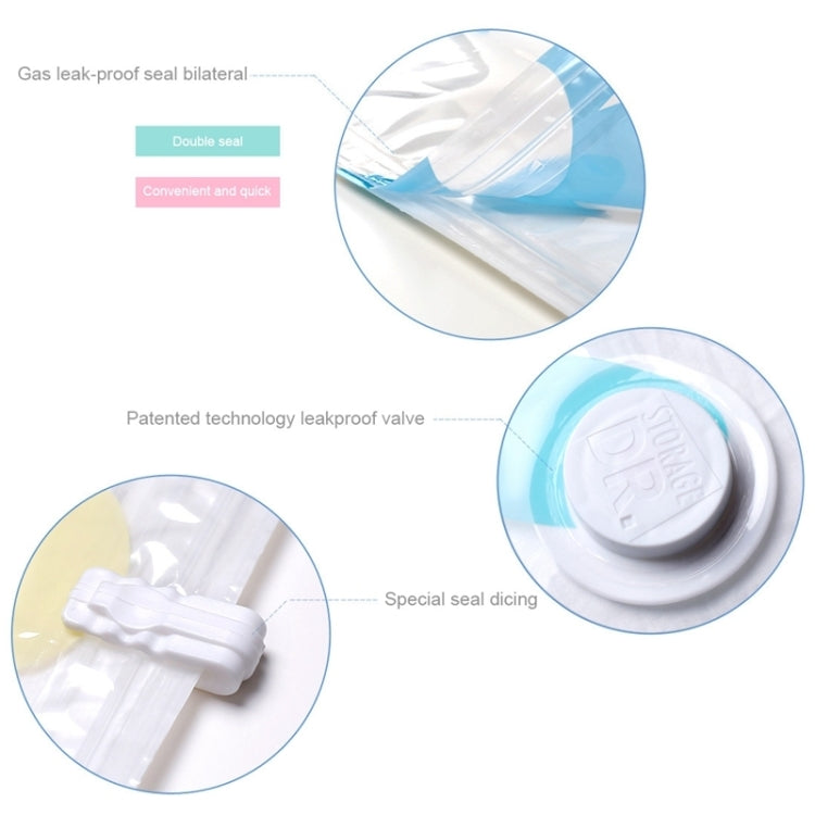 11 PCS Space Saving Sunflowers Pattern Vacuum Storage Bag, Thinken Quilts Clothing Vacuum Seal Storage Bag with a Hand Pump, Including: 3 PCS 80*100 cm,2 PCS 60*80 cm, 3 PCS 50*70 cm, 2 PCS 40*60 cm, 11 PCS Storage Bag