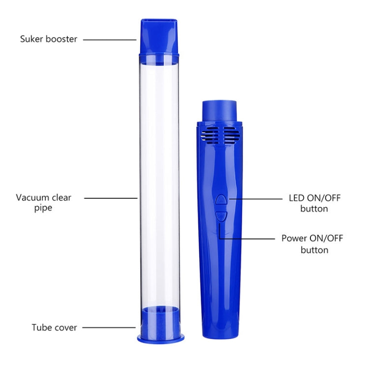 SK818 USB Charging Insects Bugs Suction Traps Electric Pest Spider Catcher with LED Light, SK818 Blue