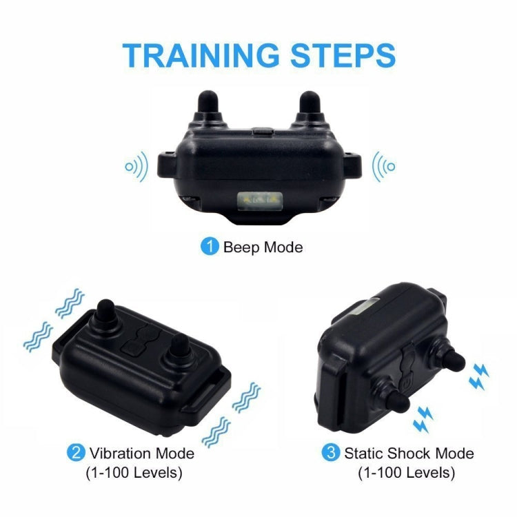 880-2 800 Yards Rechargeable Remote Control Collar Dog Training Device Anti Barking Device, 880-2 Black+Orange, 880-2 Black Black