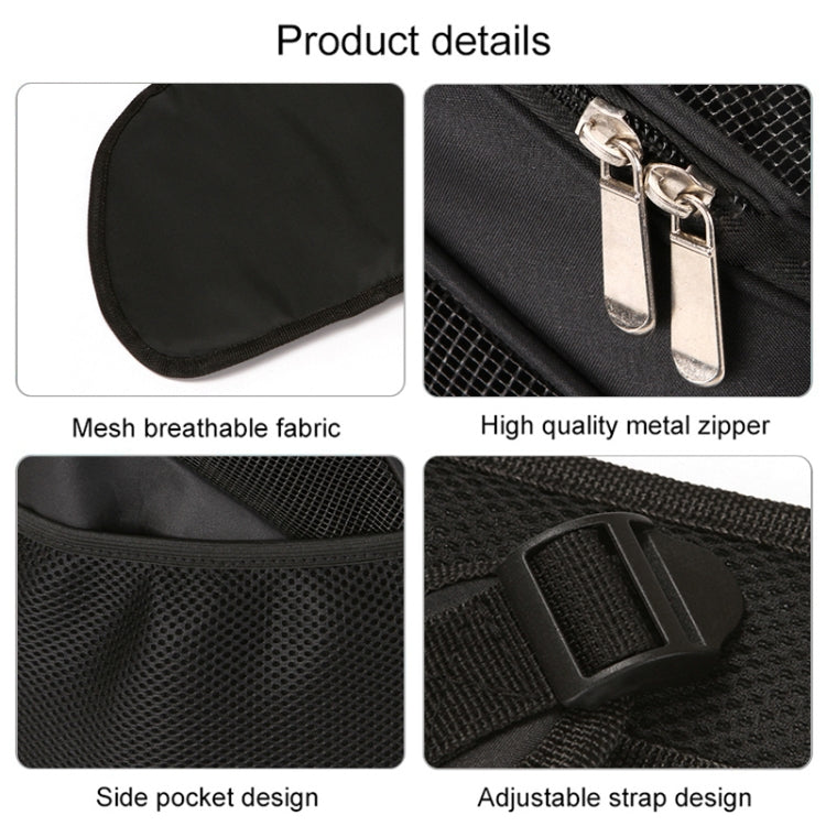 Portable Folding Nylon Breathable Pet Carrier Backpack, Size: 33 x 30 x 24cm, Size: 33 x 30 x 24cm Red, Size: 33 x 30 x 24cm Black, Size: 33 x 30 x 24cm Coffee, Size: 33 x 30 x 24cm Blue