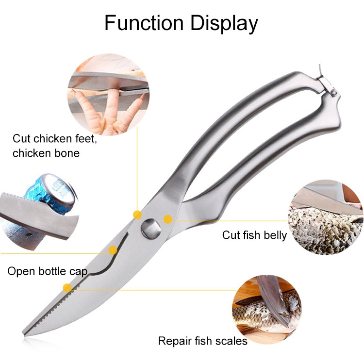 10 inch Kitchen Poultry Fish Chicken Bone Stainless Steel Cutter Cook Gadget Shear, Blister Package, Blister Package