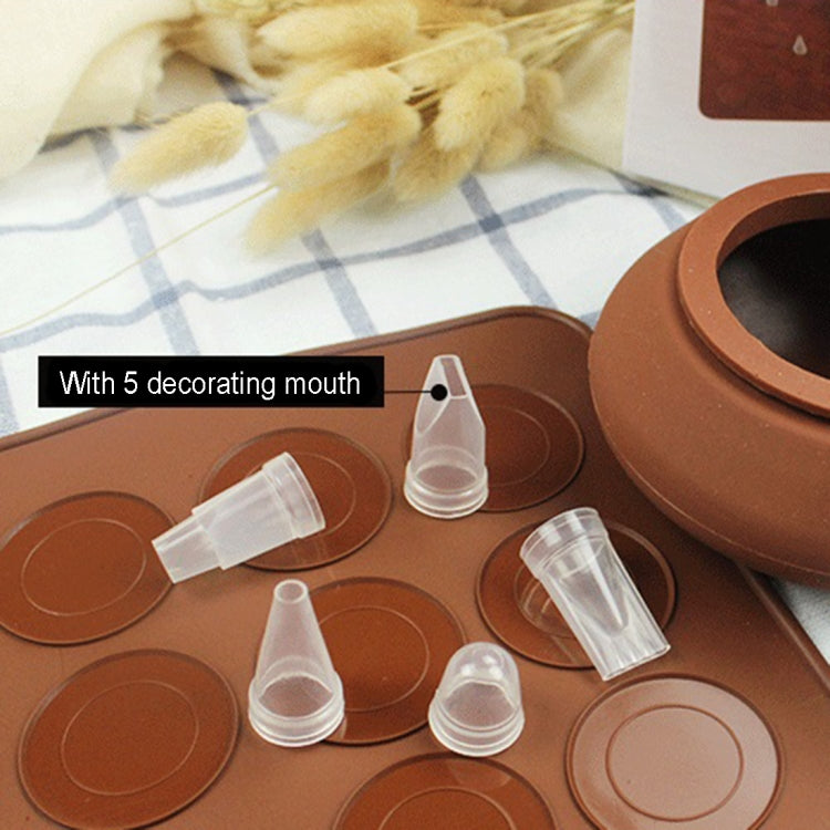 Kitchen Roast Large Size Silicone Pad + Framed Pot + Color Box Baking Macaron Mold Suit, Macaron Mold Suit