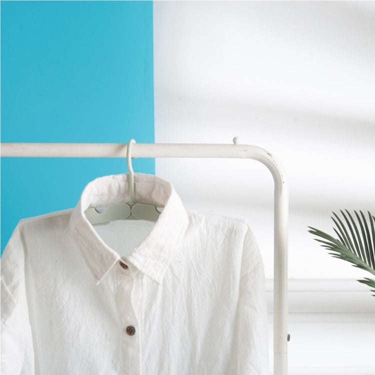 Foldable Clothes Hanger Drying Rack with 4 Hidden Clips for Home / Travel, Random Color Delivery, Foldable Clothes Hanger