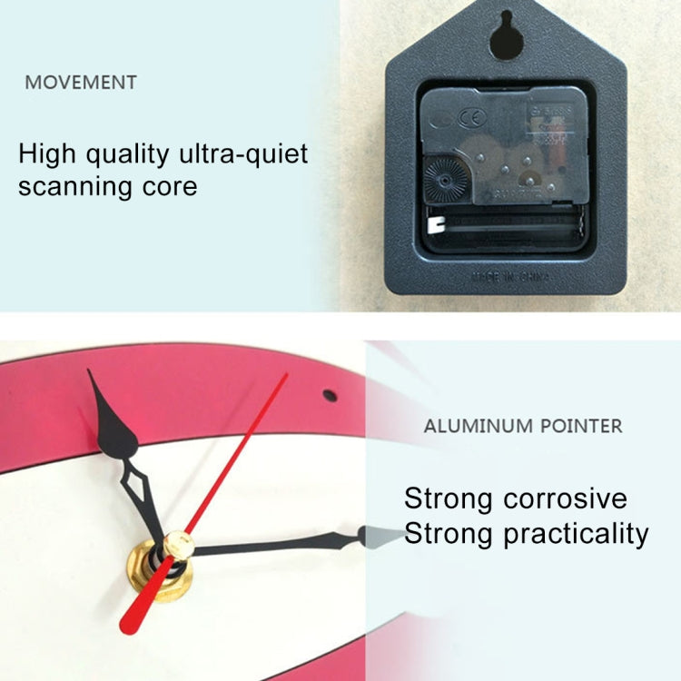 11*10 inch Children Bedroom Room Decor Battery Operated Shaped Mute Non Ticking Round Wall Quartz Clock, Owl