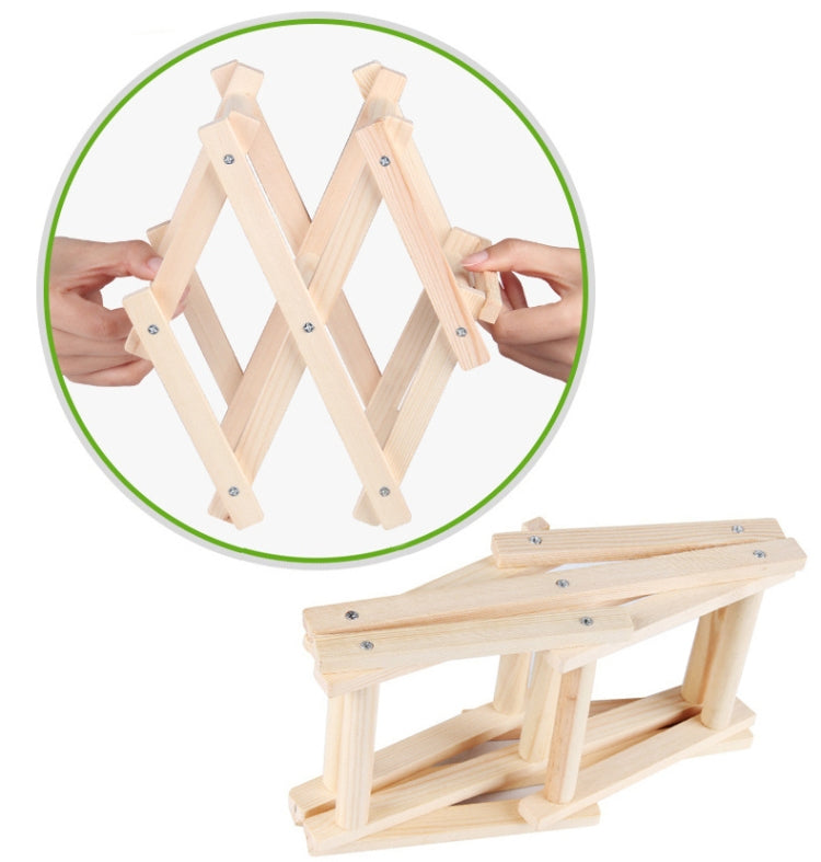 6 Bottles Racks Foldable Wine Stand Wooden Wine Holder Kitchen Bar Display Shelf