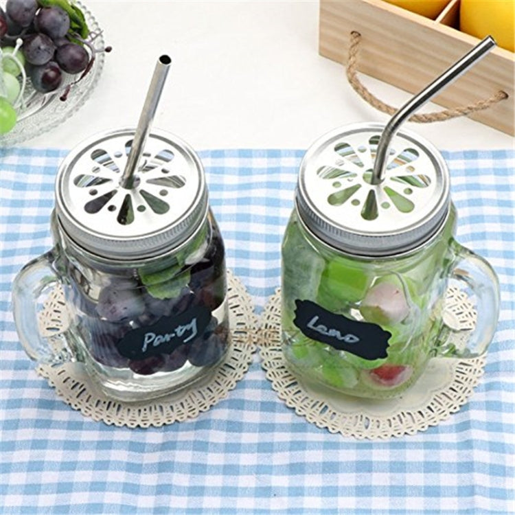 5pcs Reusable Stainless Steel Bent Drinking Straw + Cleaner Brush Set Kit, 266*6mm, 266*6mm (Bent)