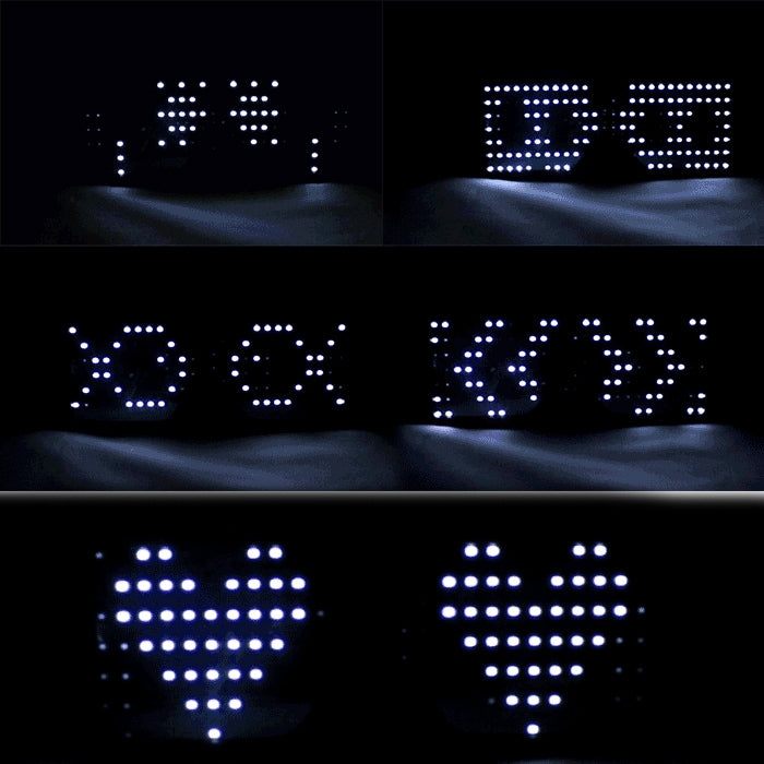 نظارات إضاءة LED للنادي الليلي والبار والديسكو والحفلات والمهرجانات مزودة بشحن USB ونظارات فلاش ديناميكية
