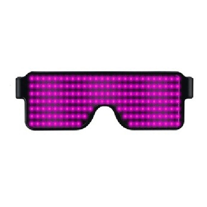 نظارات إضاءة LED للنادي الليلي والبار والديسكو والحفلات والمهرجانات مزودة بشحن USB ونظارات فلاش ديناميكية