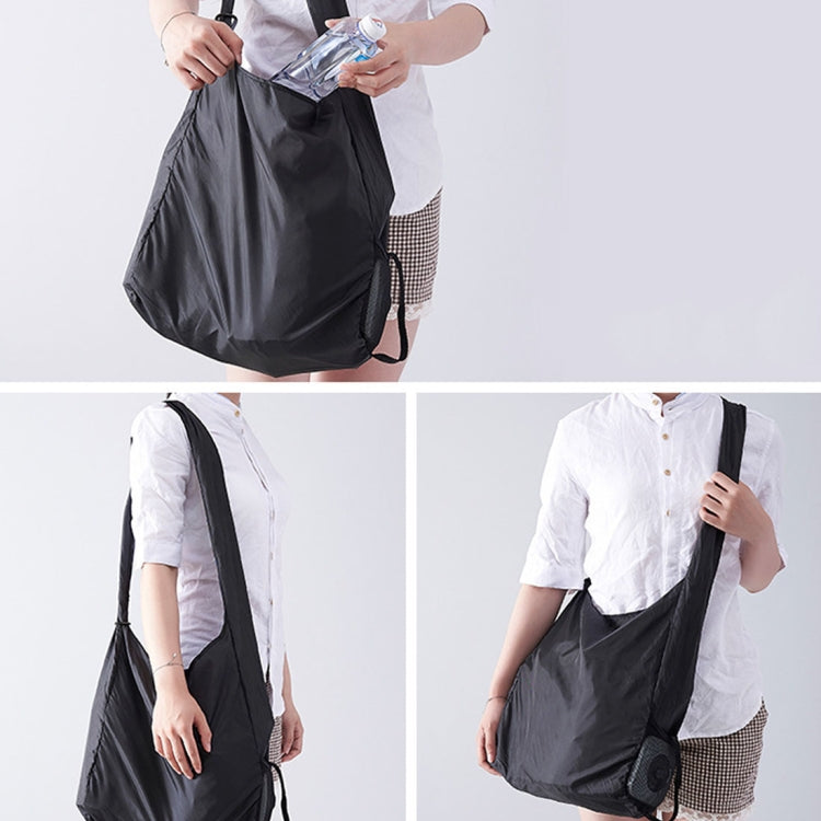 Creative Rotating Foldable Shopping Storage Bag Portable Large Capacity Eco-friendly Nylon Storage Bag, Random Pattern Delivery