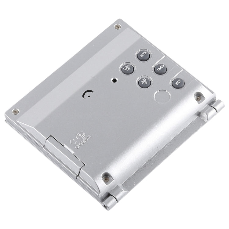 ساعة منبه رقمية قابلة للطي وشاشة LCD MT-033 للسفر ودرجة الحرارة، MT-033