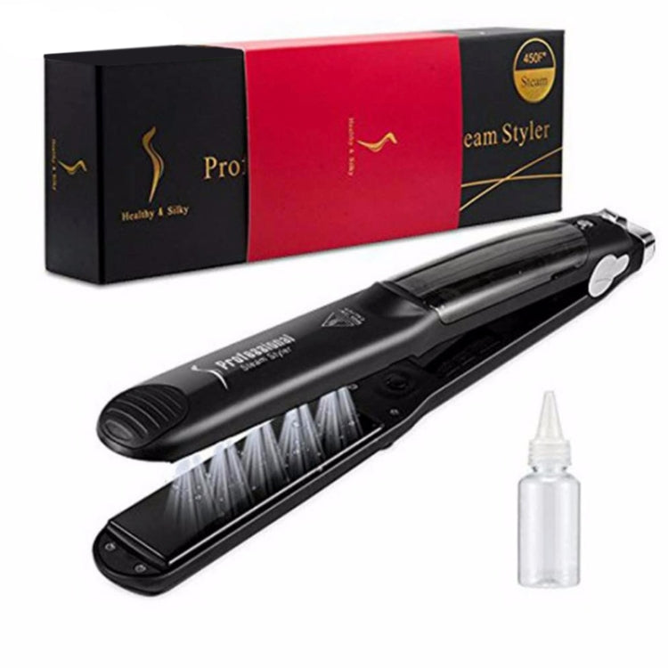 Steam Spray Electric Splint Hair Straightener with Plastic Bottle , EU Plug, EU Plug