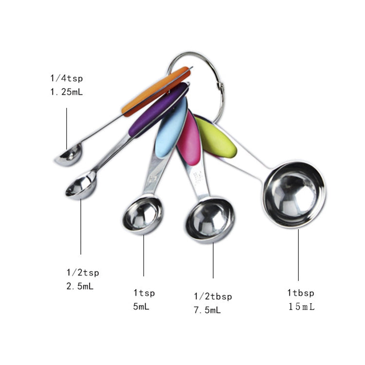kn650 10 in 1 Black Stainless Steel Measuring Spoon Cake Mold Baking Tool Set, 10 in 1 Measuring Spoon(Black)