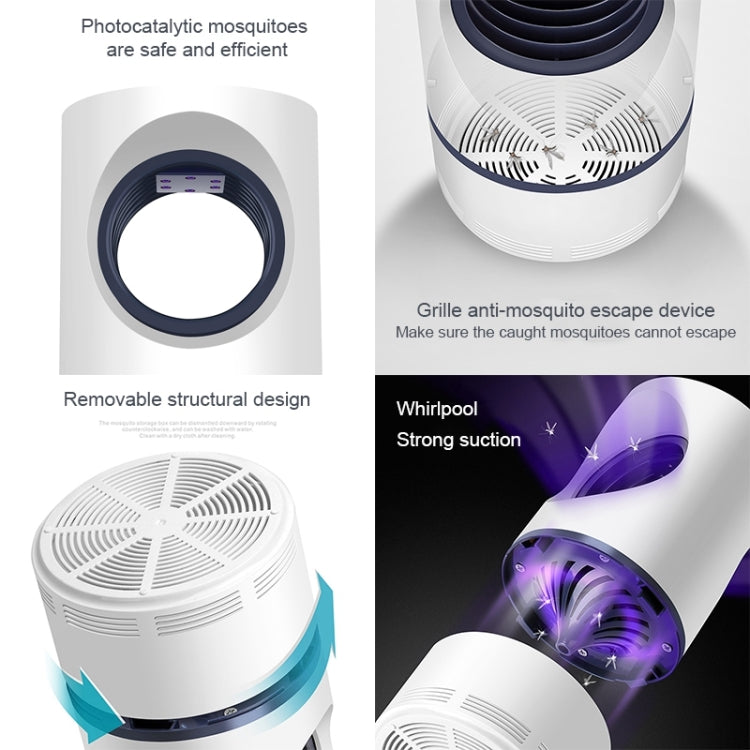 188 5W DC 5V 1A Cylindrical Type USB Photocatalyst Mosquito Killer Light Fly Killer Repellent, Length: 1.08m, 188 Large