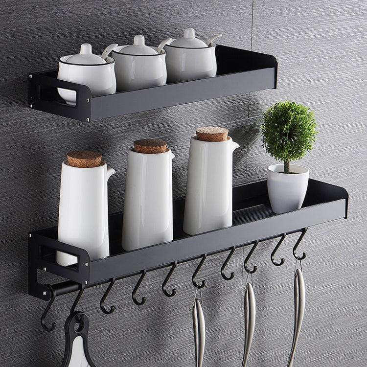 80cm Kitchen Multi-function Wall Hanging Holder Seasoning Storage Rack, 80cm(Silver)