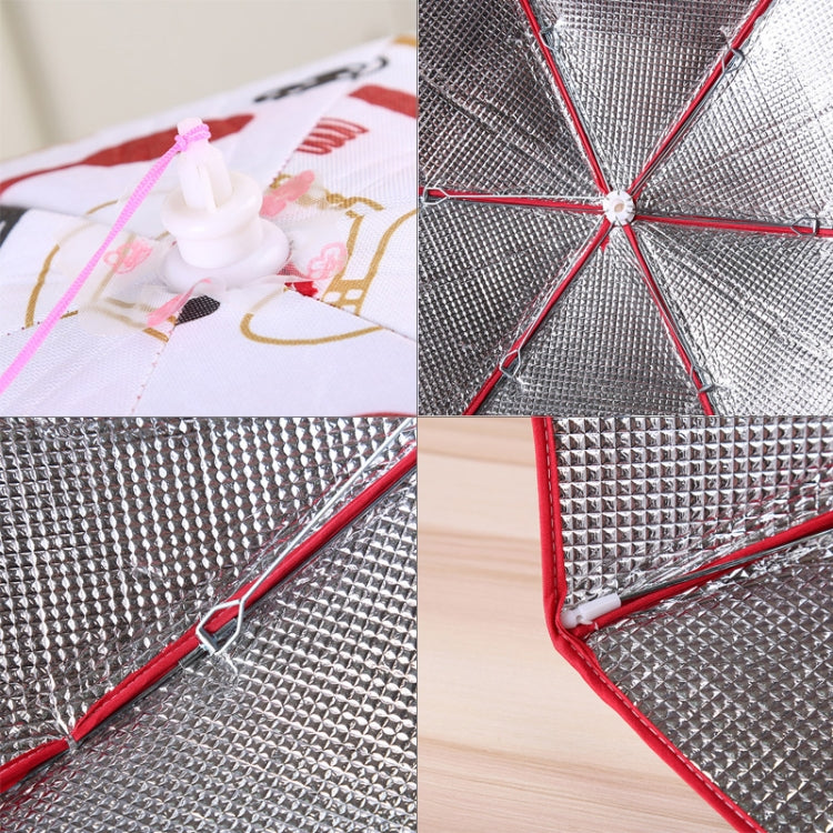 Folding Food Cover Keep Foods Warm Aluminum Foil Cover, Blue Tableware Pattern, Size: 60*60*17cm, Size: 60*60*17cm, Blue
