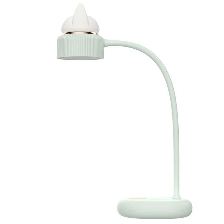 مصباح مكتب ليلي LED بتصميم مصدر ضوء مزدوج على شكل قطة، يدعم 3 مستويات للتحكم في السطوع