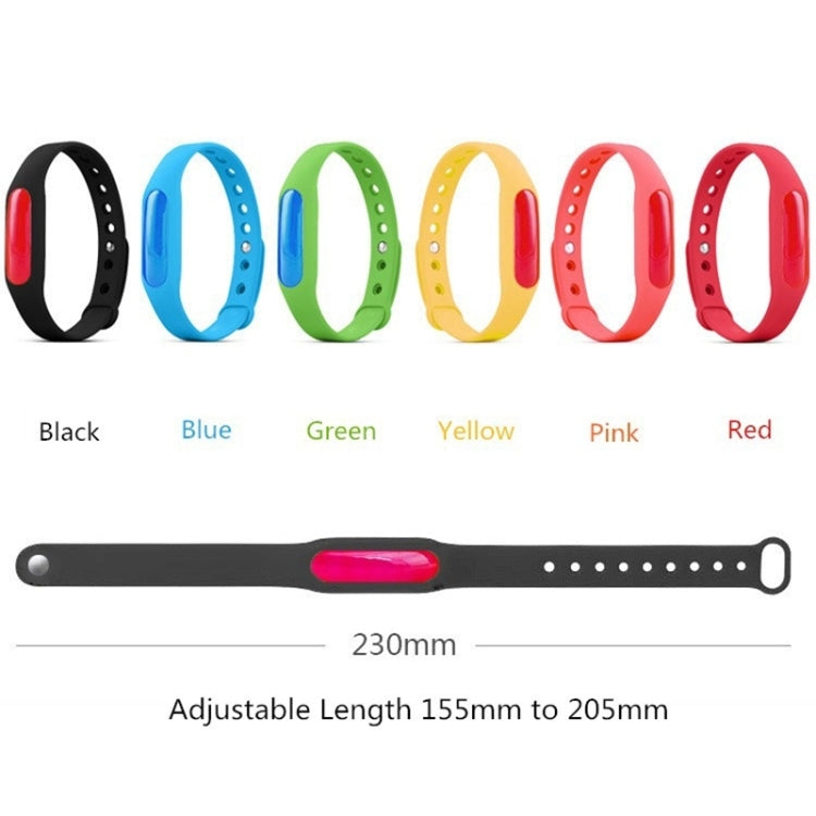 20 PCS Anti-mosquito Silicone Repellent Bracelet Buckle Wristband Bugs Away, Suitable for Children and Adults, Length:23cm, Random Color Delivery, 20 PCS