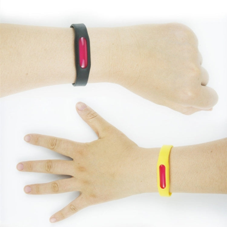 20 PCS Anti-mosquito Silicone Repellent Bracelet Buckle Wristband Bugs Away, Suitable for Children and Adults, Length:23cm, Random Color Delivery, 20 PCS