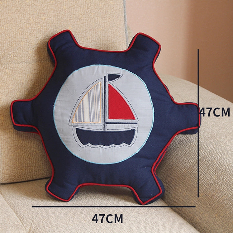 Pirate style Cushion Bed Backrest Support Throw Pillow with Pillow Insert, Size: 47 x 47cm