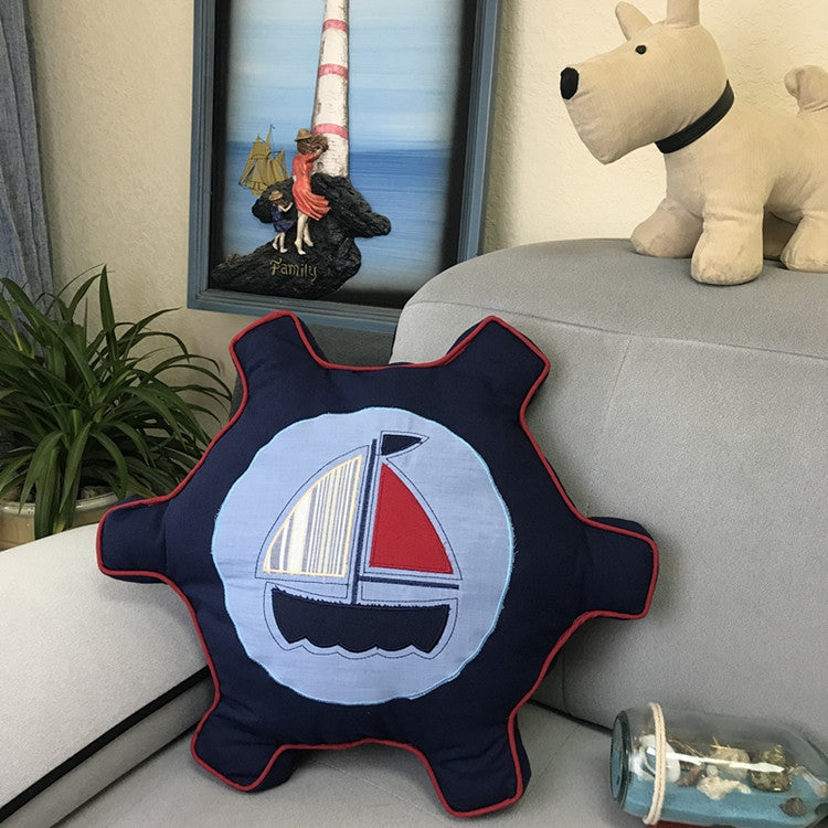 Pirate style Cushion Bed Backrest Support Throw Pillow with Pillow Insert, Size: 47 x 47cm