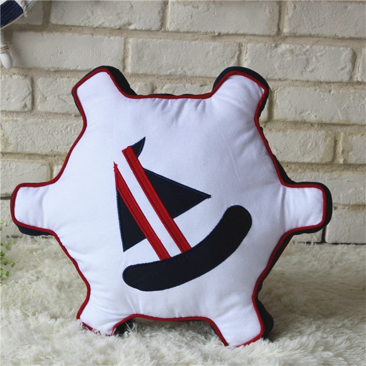 Pirate style Cushion Bed Backrest Support Throw Pillow with Pillow Insert, Size: 47 x 47cm
