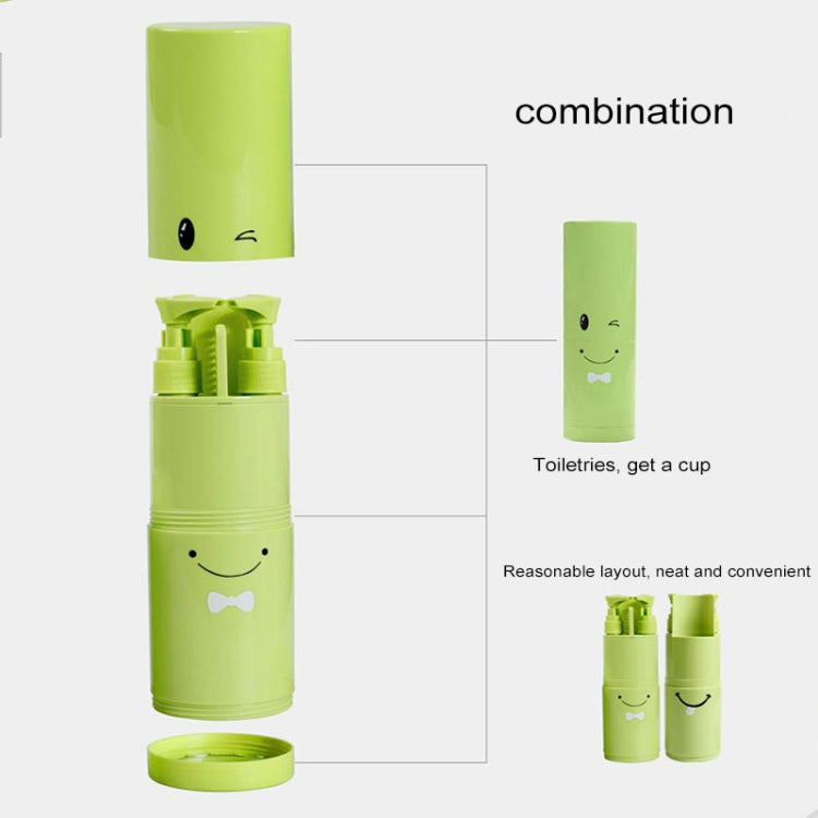 Creative 7 in 1 Portable Gargle Cup Shampoo Sub-Bottle Towel Toothbrush Comb Make-up Mirror Travel Wash Kits, Affordable Sets, 7 in 1