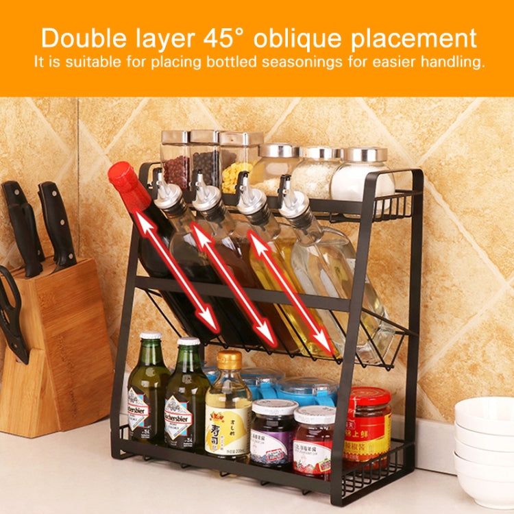 Creative Kitchen Three-layer Storage Shelf Spice Rack, 2