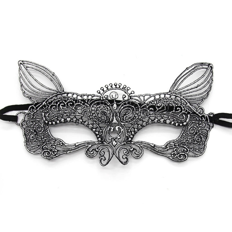 Halloween Masquerade Party Dance Sexy Lady Bronzing Lace Cat King Mask, Bronzing Cat King