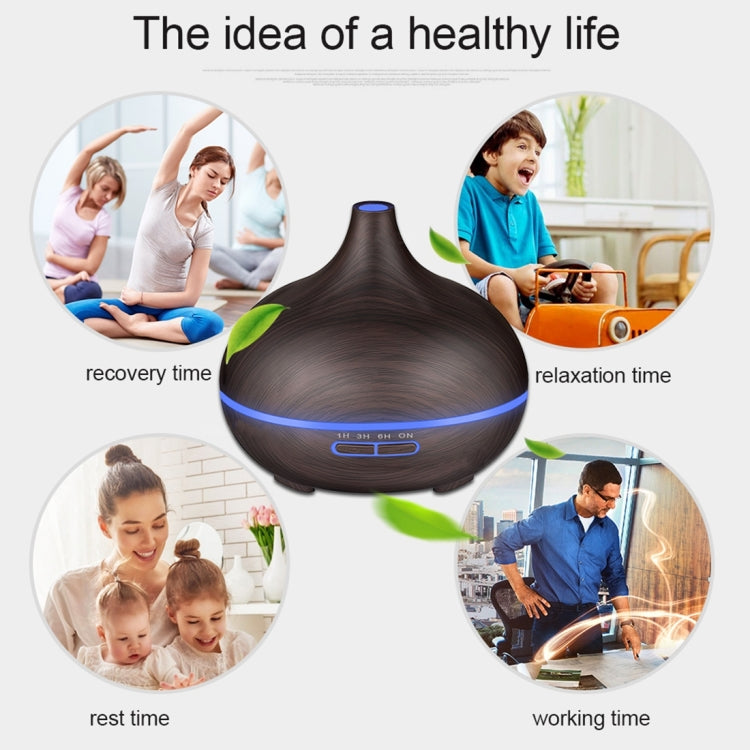 جهاز تنقية الهواء بالروائح العطرية W350، 14 واط، 300 مل، برائحة الخشب، مزود بإضاءة LED، مناسب للمكتب/الغرفة المنزلية، لون القهوة W350، لون البني W350
