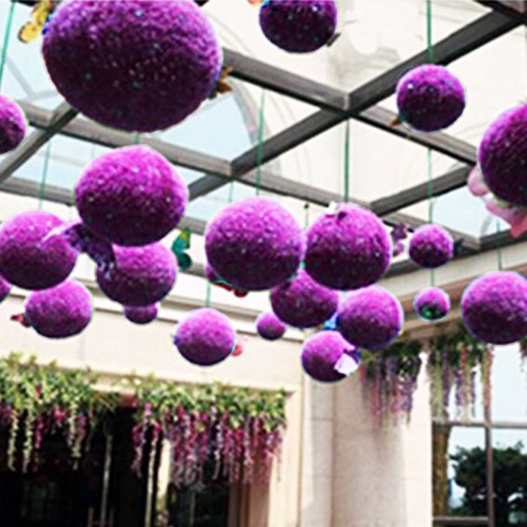 Artificial Grass Plant Ball Topiary Wedding Event Home Outdoor Decoration Hanging Ornament, Diameter: 12.7 inch, 12.7 inch