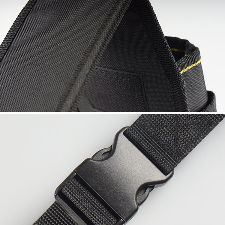Professional Oxford Cloth Electrician Belt Pouch Convenient Tool Bag, WH008 Black