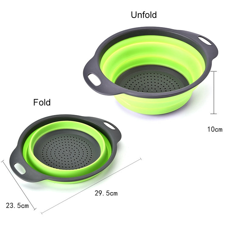 Creative Folding Vegetables Fruits Storage Basket Organizer Drain Basket, L, Size: 29.5*23.5*10cm, Size: L