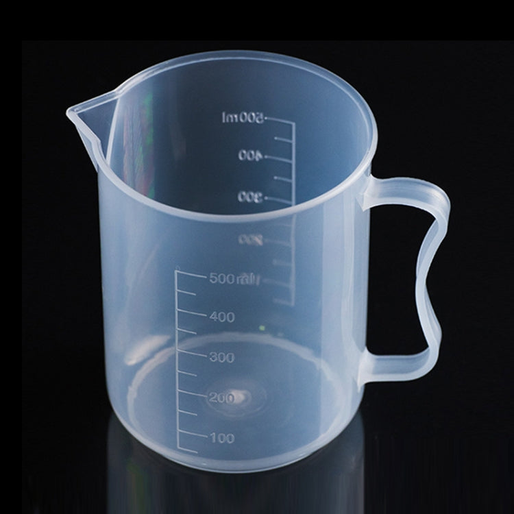 500ml PP Plastic Flask Digital Measuring Cup Cylinder Scale Measure Glass Lab Laboratory Tools, 500ml