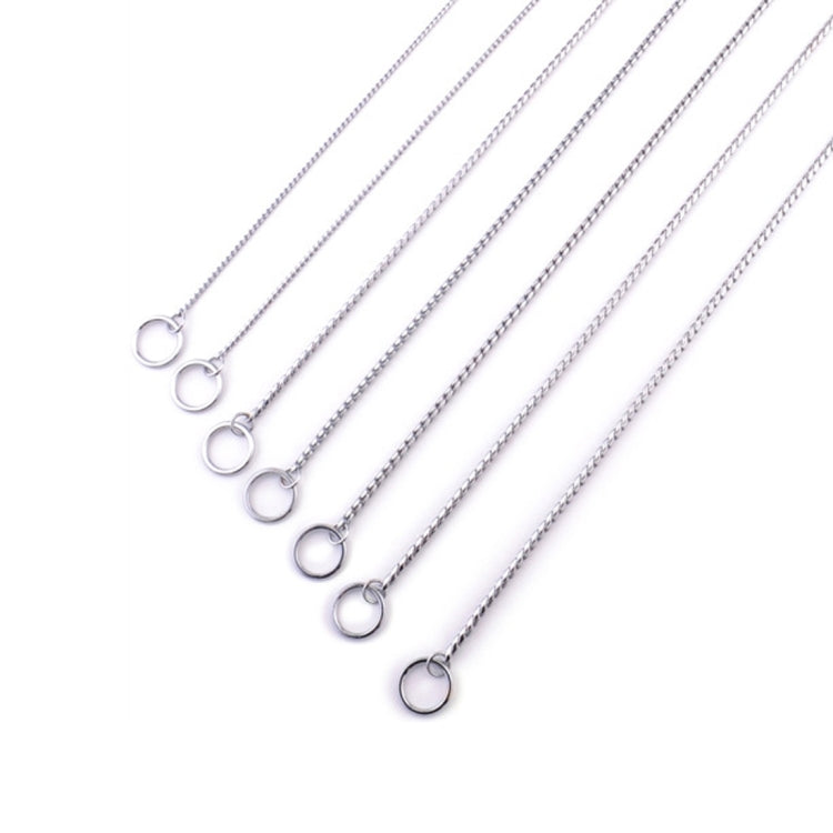 Pet Collars Pet Neck Strap Dog Neckband Snake Chain Dog Chain Solid Metal Chain Dog Collar,Length:35cm, 35cm