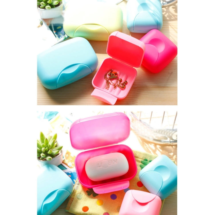 Home Travel Soap Box Lock Sealed Waterproof Leakproof Soap Holder Case with Cover Soap Dishes Container,Random Color Delivery,Large,Size:12x8x4cm, 12x8x4cm