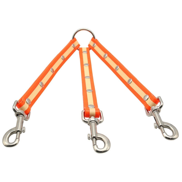 TPU Material Pet Dogs 3 in 1 Tangle-free Traction Rope Double Pet Dog Walking Leash, Length: 25 cm, 3 in 1 (Blue), 3 in 1 (Colorful), 3 in 1 (Orange), 3 in 1 (Pink)