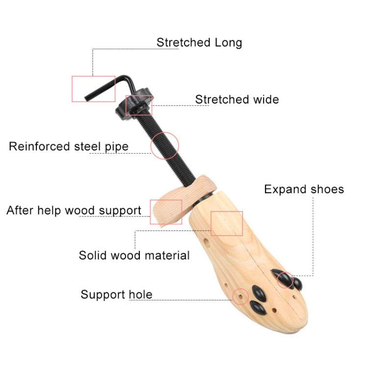 Pine Wood Unisex Fixed Fits Support Stretcher Shaper Shoes Expander , Size: S(34-37Yards), Size: S(34-37Yards)