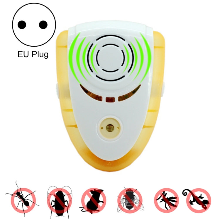6W Electronic Ultrasonic Electromagnetic Wave Anti Mosquito Rat Insect Pest Repeller with Light, EU Plug, AC 90-240V, Random Color Delivery , EU Plug Blue, EU Plug Yellow, UK Plug Yellow, US Plug Blue, US Plug Yellow
