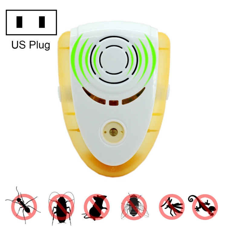 6W Electronic Ultrasonic Electromagnetic Wave Anti Mosquito Rat Insect Pest Repeller with Light, EU Plug, AC 90-240V, Random Color Delivery , EU Plug Blue, EU Plug Yellow, UK Plug Yellow, US Plug Blue, US Plug Yellow